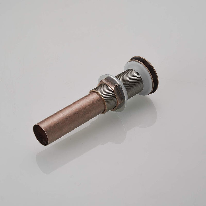 BWE صنبور حمام BWE 1 5/8" لصنبور حوض الغسيل يناسب فتحة حوض الحمام القياسية 1-1/2" إلى 1-3/4" تجميع مصفاة البوب أب بدون تدفق زائد نحاس - Image 3